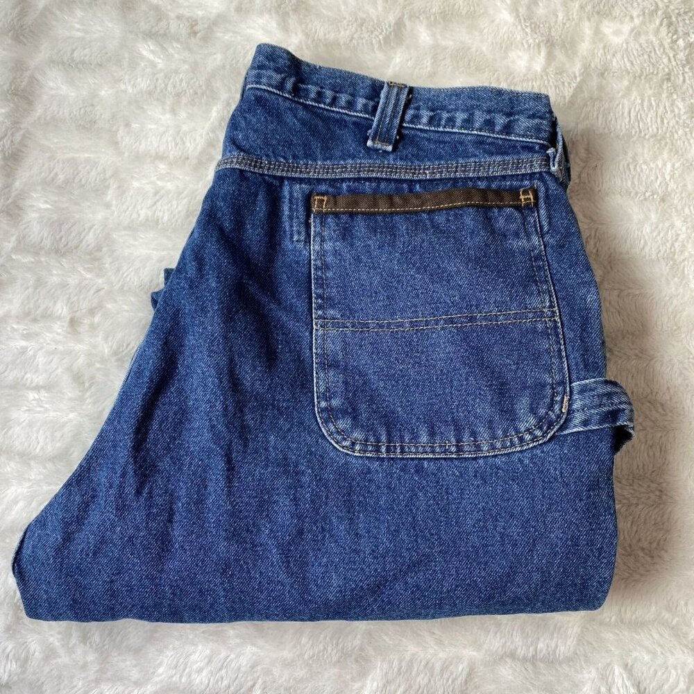 Wrangler Riggs Durashield Workwear Carpenter Jeans Men's Size 42/30 Blue Denim